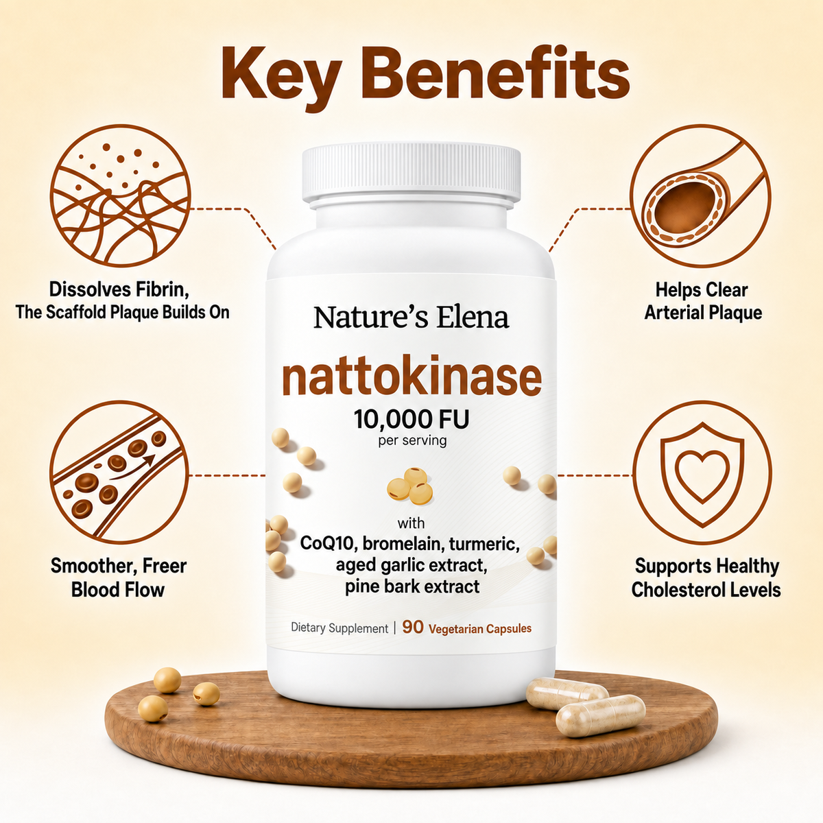 Nature's Elena Nattokinase Capsules